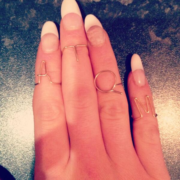 ATQMOFFICIAL's tweet photo. Love my new ATQM knuckle rings http://t.co/yRqLqSbIYp