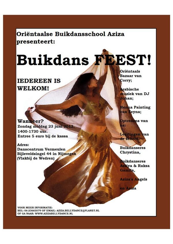 azizabellydanc's tweet image. Ons dansfeest komt er weer aan! #buikdansen #bellydance #nijmegen