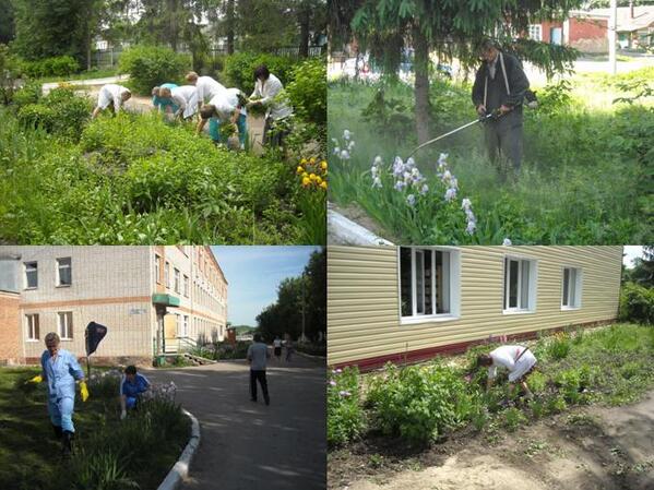 В ГУЗ "Каменская ЦРБ" 01.06.2013 г. проведён субботник, посвящённый Международному дню защиты детей.