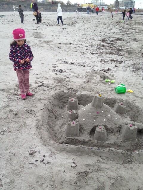 GalwaySeaFest's tweet photo. Look what I built! Sandcastle competitions in Salthill today for #galwayseafest http://t.co/7Cb87pFvnF