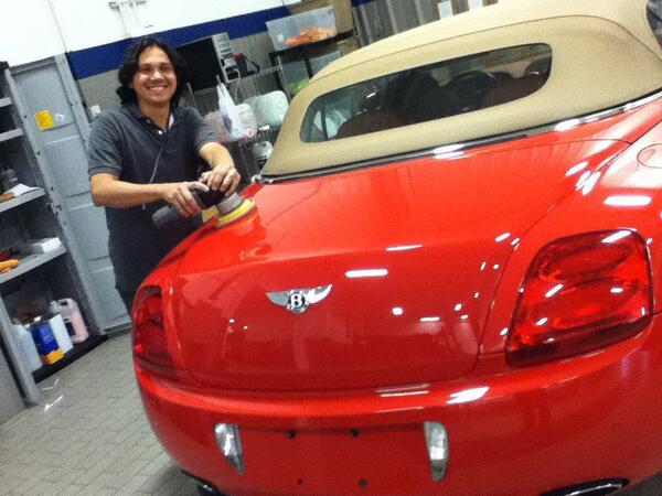 MinorAutoDetail's tweet image. Buffing #Bentleys with a #smile !