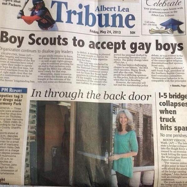 Joan_Rivers's tweet photo. HILARIOUS!!! @robdelaney This newspaper's front page is decidedly #terrific. RT @mjv1975: http://t.co/XjdW0KgNeL