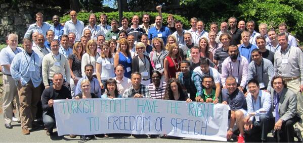 Entrepreneurs from around the world support Turkish people in their fight for freedom of speech. #geziparki