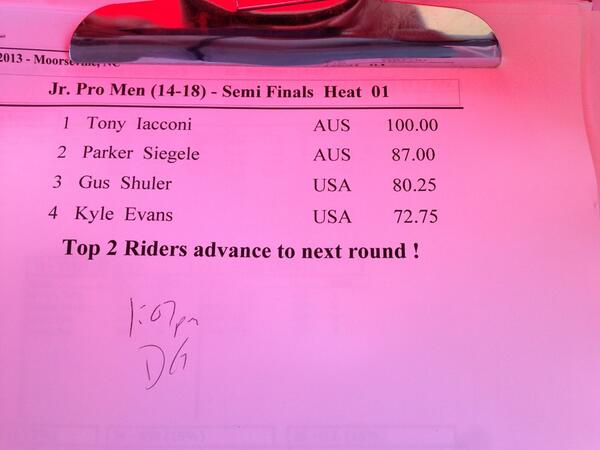 <a href="/mastercraftboat/">MasterCraft Tenders</a> #pwt jr. Pro men semi final results heat 1