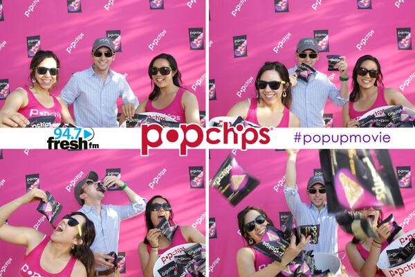 NationalHarbor's tweet photo. #popupmovie #popchipsDC Loving @TommyMcFLY and the #popchip girls hanging out at the photobooth! http://t.co/OtUXkfo74r
