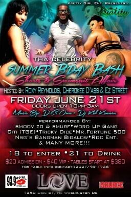 RoxyReynolds's tweet photo. Washington DC Hosting Club Love w/@cherokeedassxxx June 21st #MadAzz B Day Celebration๐ http://t.co/o0BwWdIhId