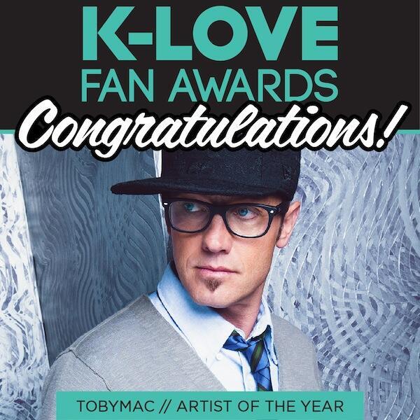 ForefrontMusic's tweet photo. .@therealtobymac was named #ArtistOfTheYear at the @klovefanawards tonight! Thank you, fans, for all your votes! http://t.co/xwjkRNAr1q