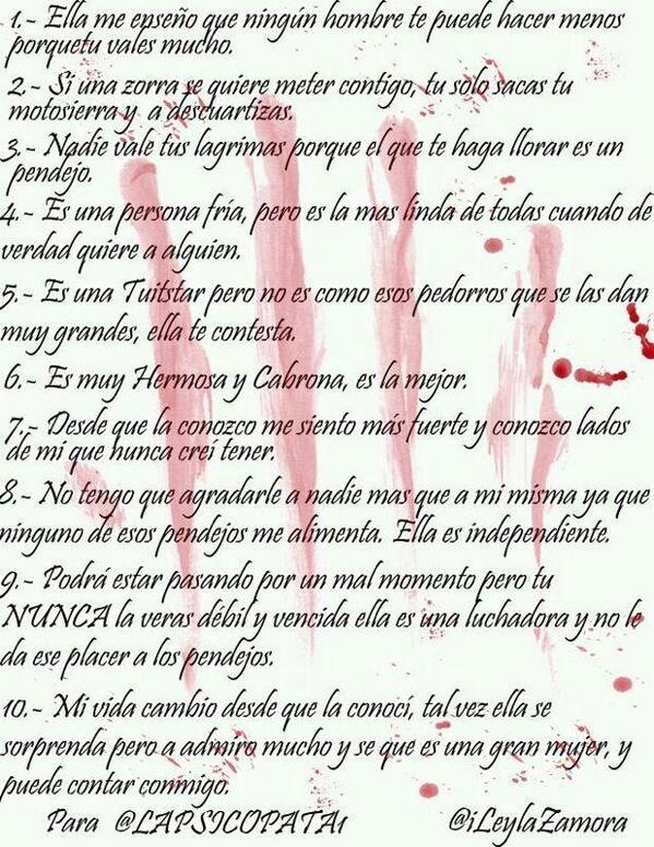 Lindo detalle de una #Psicofollower( @iLeylaZamora)