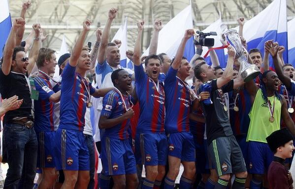 CSKAstuff's tweet image. #Фото Победители Кубка России и Чемпионата России 2012/13: