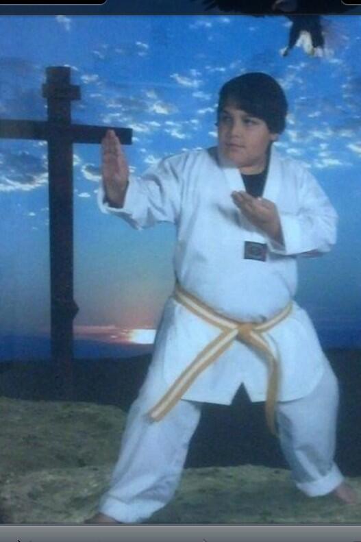 BigGermDawg's tweet photo. My boy @frankyrock right back in his karate day #badass #dontfuckwit #comeatmebro http://t.co/O5KhpbMwPv