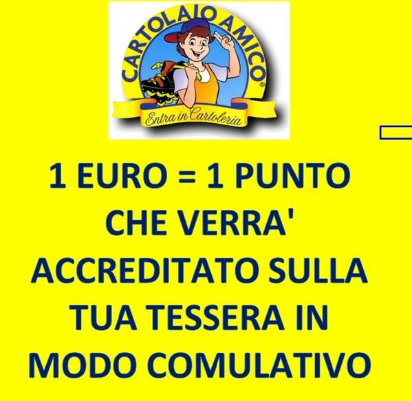 CARTOLAND's tweet photo. NON CI SONO COSTI PER IL CLIENTE, PUOI ACQUISTARE ANCHE CON € 1 E TI VERRA' RILASCIATO 1 PUNTO E COSI VIA € 2 PUNTI 2 http://t.co/cIuLSvvXRs