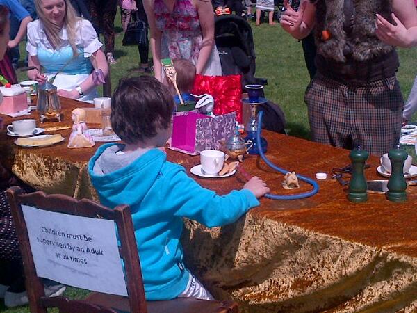 <a href="/EdgeOf_YourSeat/">Edge Of Your Seat</a> excellent day at the "mad hatter's tea party" today ... When's the next one!! x