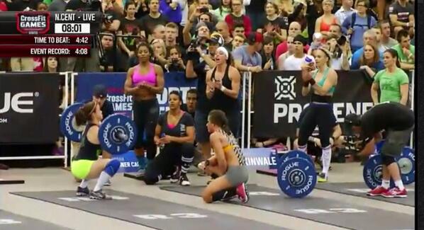 rebeccajm87's tweet photo. This is why I #CrossFit. #community #inspiration #crossfitgames @CrossFitGames @eakinwale @CFGNorCenRegion http://t.co/BalRYajJGI