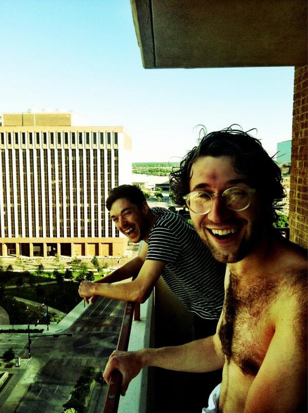 taduncle's tweet photo. classic just threw the baby off the balcony giggles @joedart @jacks http://t.co/4FWPdcbDg2