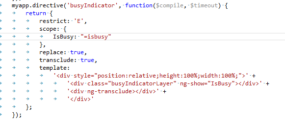 leblancmeneses's tweet image. converting silverlight content controls #busyindicator is to easy with #angularjs #transclude