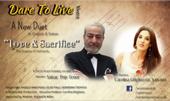 SattarMusic's tweet photo. Dare To Live (Vivere), the duet, Coming Soon! http://t.co/A9TkOH1paU