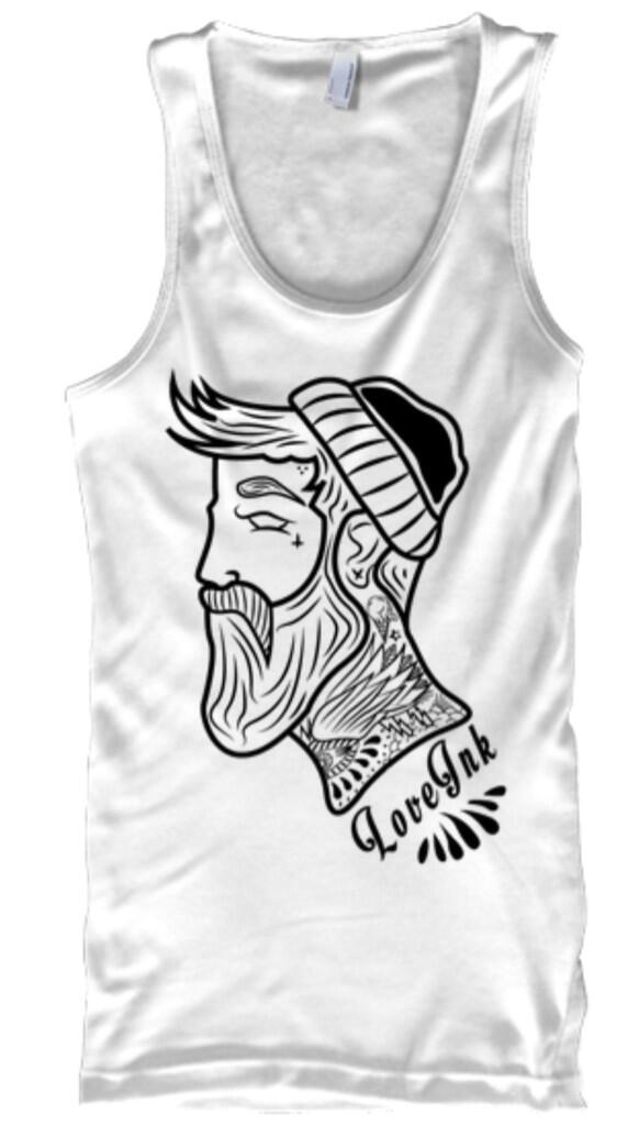 PeterBrockely's tweet photo. @kirk_official Fancy rocking one of these #LoveInk vests? Would look so sick with your tats! http://t.co/SesyZuKMwv http://t.co/crhoXVzWP1