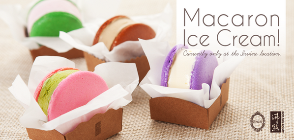 BoilingpointUSA's tweet photo. Starting this weekend at Irvine location: ALL HANDMADE, Macaron Ice Cream limited quantities daily. http://t.co/CToOxt49by