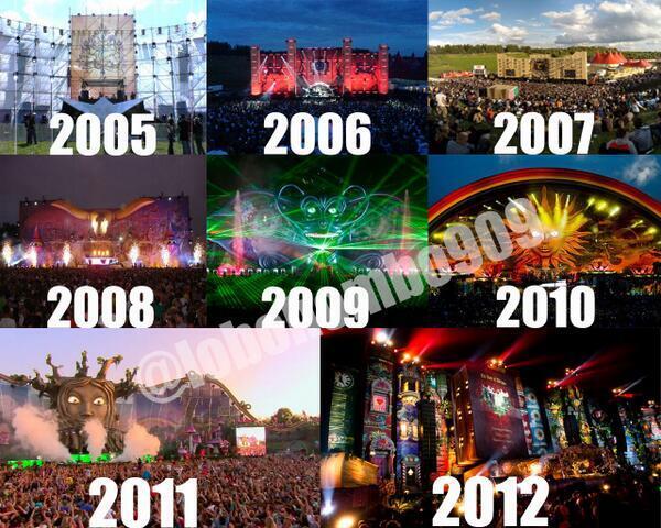 CoinWuTang's tweet photo. Evolución del festival 'Tomorrowland' desde su primera edición en 2005. http://t.co/262ZhzlumL