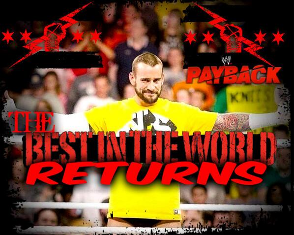 NDPunkBITW80's tweet image. #MyPunkArt The RETURN OF THE BEST IN THE WORLD @CMPunk #Payback. RT this if your super excited for #PunksReturn