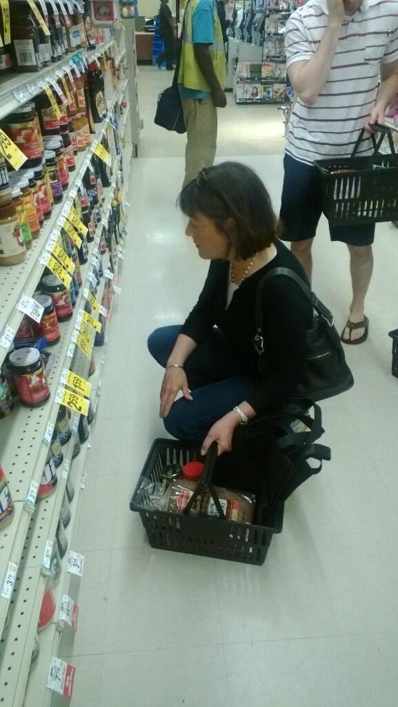 washdems's tweet image. .@RepDelBene: in Safeway shopping for the #SNAPchallenge:   #WA01