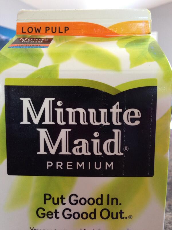 Listen to the orange juice...