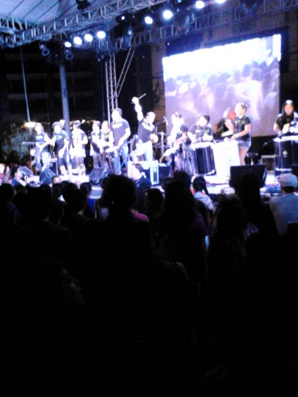 My favorite band, Brigada, playing at the main stage of #FeteDeLaMusique. <a href="/Brigads/">Bateria Brigada</a>