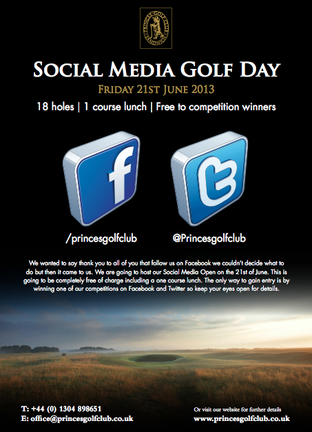 Princesgolfclub's tweet image. RT this &amp;amp; follow @Princesgolfclub &amp;amp; you could win a FREE place in the
Social Media Open on June 21!