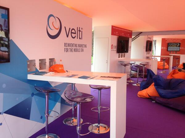 Cannes Lions Festival of Creativity, the Velti booth