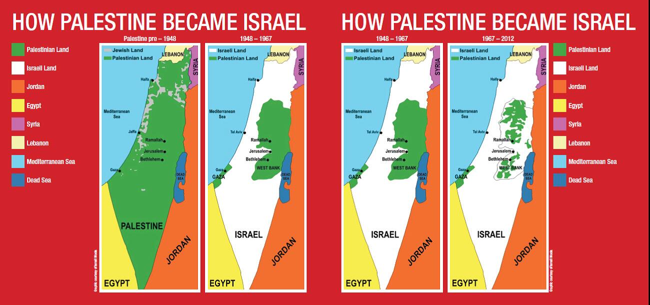 Политическая карта израиля и палестины на русском языке