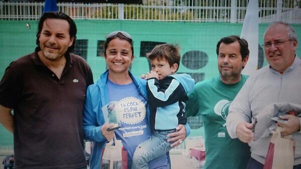 Pareja subcampeona del torneo mixto, Lucia y Luis, buena gente dentro y fuera de las pistas