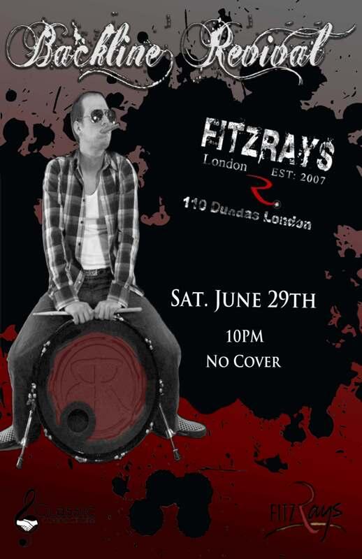 <a href="/BacklineRevival/">Backline Revival</a> returning to <a href="/FitzRays/">FitzRays 🍁</a>!! This time featuring @BacklineAJ Sat. June 29th #ldnont #music \m/   \m/