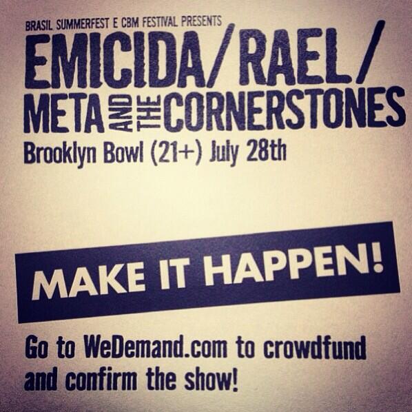 CBMfestival's tweet photo. Get your ticket and help us to make it happen! @emicida @raelepronto @PaulaLavigne @Raica_O http://t.co/sAcW0ACwcy @ http://t.co/PB6tSsWadR