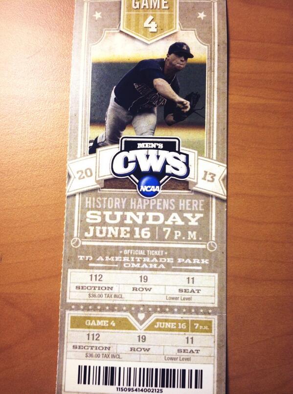 T_Sweazy3's tweet image. LSU vs. UCLA! #CWS #Game4 #Row19 #BehindHomePlate
