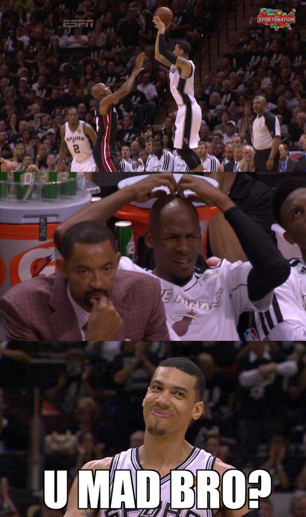 Sportsnation On Twitter Danny Green Just Has One Question For You Ray Allen U Mad Bro Http T Co Ftbh1cjaox