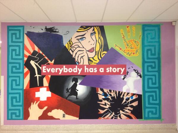 New anti-bullying mural designed and painted by our students!