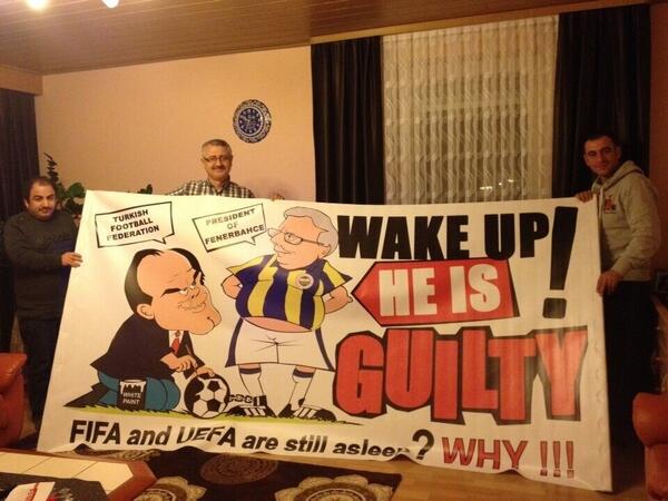 TekYurekcom's tweet photo. Wake up @uefa he is guilty! Kick matchfixers out of football and #KickLobbiesOutOfFootball http://t.co/d79mKJPo3A