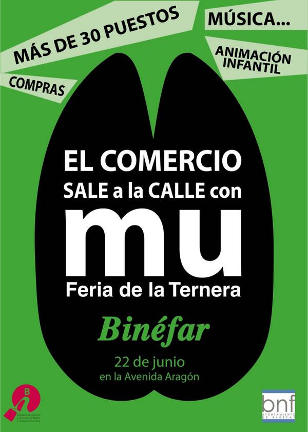 ComBNFyLitera's tweet photo. El comercio sale a la calle con MU. Gran Jornada de Comercio encuadrada dentro de MU el próximo sábado 22 de junio. http://t.co/EuTWxcT6hZ