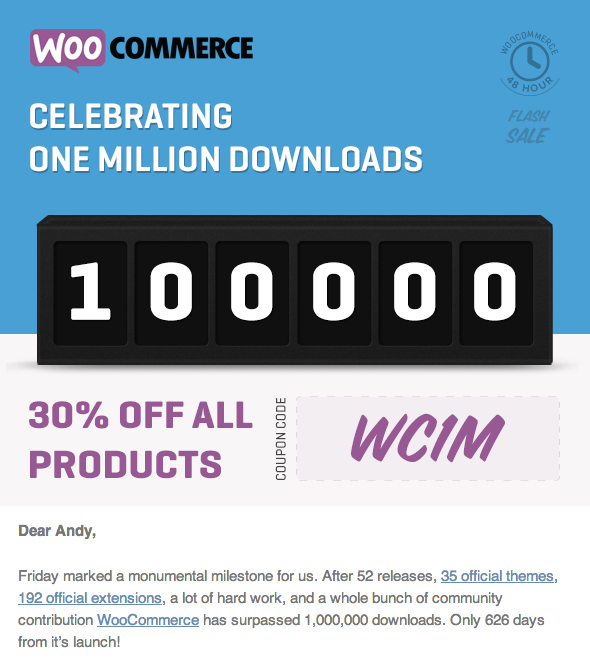 Spot the mistake... lucky for <a href="/woothemes/">WooThemes</a> the missing zero didn't make it to the 30% offer!