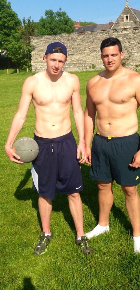 Brettmorseoly's tweet photo. Me and @KMan__1 during our med ball session this afternoon #ProducingPower http://t.co/TElgfVQz5w