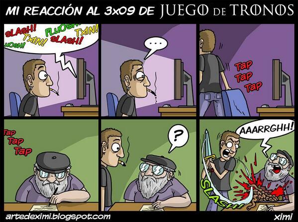 JuegoDeTronosS's tweet photo. ¿A ti también se te pasó por la cabeza hacerlo después de ver el capítulo de la boda roja? jajaja http://t.co/yxUcRfbsdO