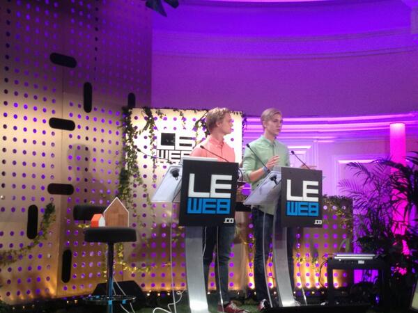 studemia's tweet photo. Vilhelm and Markus is now pitching Studemia at #leweb http://t.co/Kidb0rv9KR