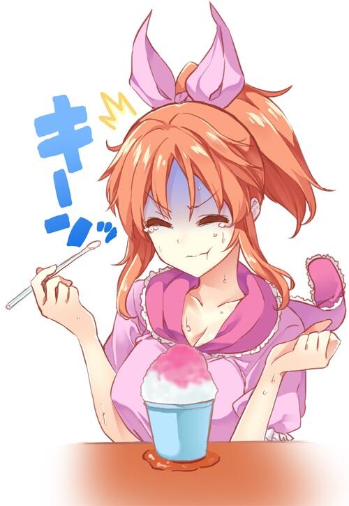 安部菜々 「かき氷ウサミン」|綾杉つばきのイラスト