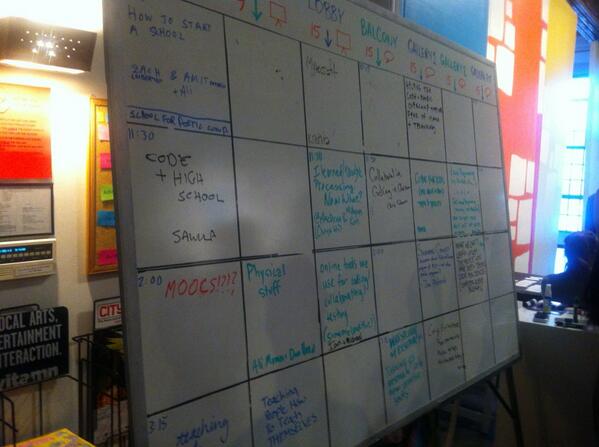 gelicia's tweet image. The schedule is filling up! Talking about Minecraft in the first session in the lobby! #codeEd #eyeo2013