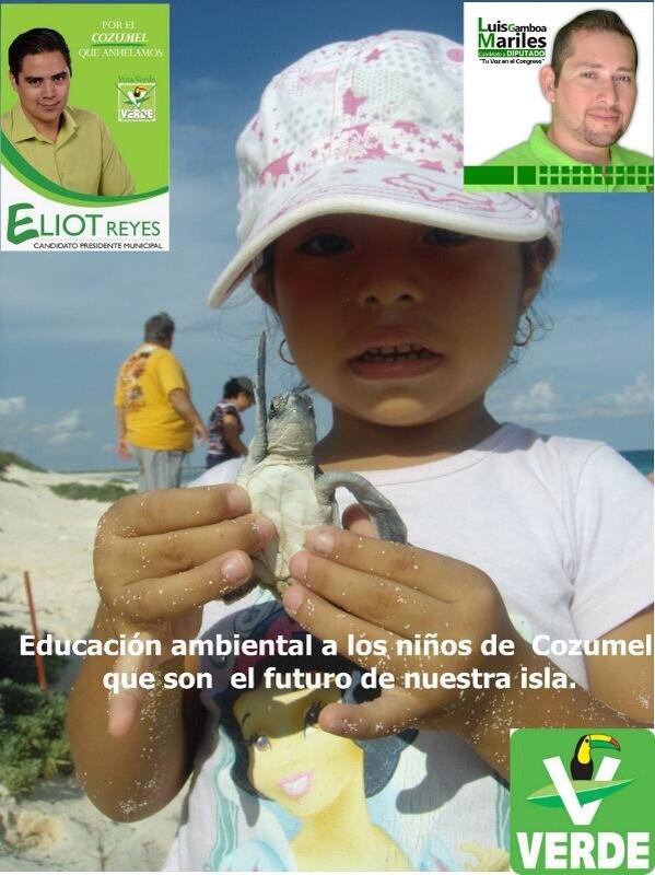 pacoreyesnovelo's tweet photo. #diamundialdelmedioambiente #Cozumel #propuestaverde #votaverde @ArturoEsc @gabymedrano83 @CibernautasPVEM @PVEM_Coz http://t.co/Q7TO4XCUVU