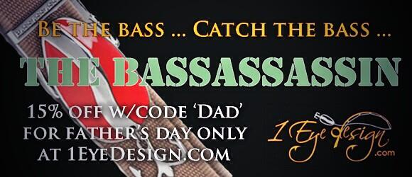 1EyeDesigns's tweet image. Hook your Dad up with a #BassAssassin belt this Father's Day: Use code 'DAD' at 1EyeDesign.com for 15% off!