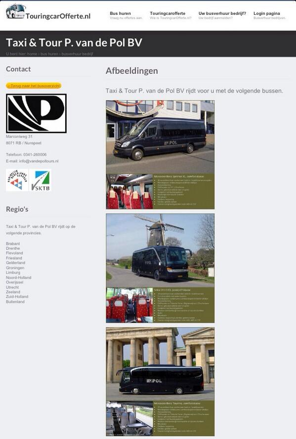 Touringcaroffer's tweet photo. Ieder TouringcarBedrijf zijn eigen pagina op http://t.co/vfKNHoYw4Y http://t.co/bQOF5vfHi8
