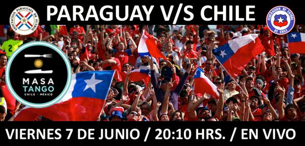 MisMesas's tweet photo. Viernes 7, Chile v/s Paraguay en MASA TANGO, 2 coronas+1 pizza grande por $8000,reserva en http://t.co/YtWp37Ni4l http://t.co/3IyUN5kwmr