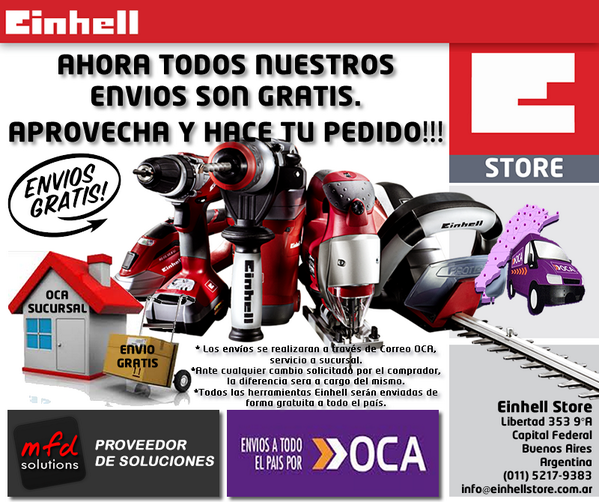 EinhellStore's tweet image. No te quedes afuera! Elegí lo mejor, elegí Einhell!!