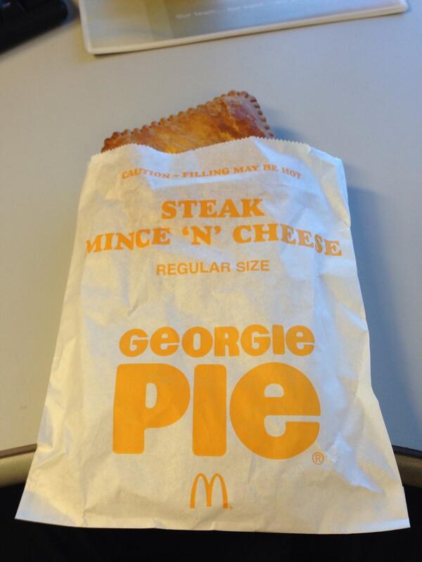 aaronsoma's tweet photo. Just how I remember them. Delicious and filling. Worth the wait #georgiepie #kiwiicon #bestbreakfastever #gimmemore http://t.co/FtaMePBoCc